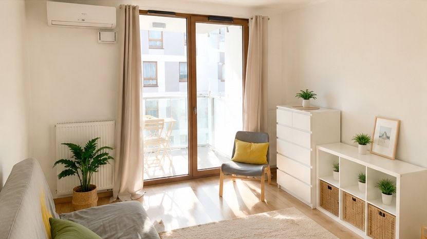Kawalerka w scislym centrum Warszawy w reprezentacyjnym apartamentowcu z balkonem