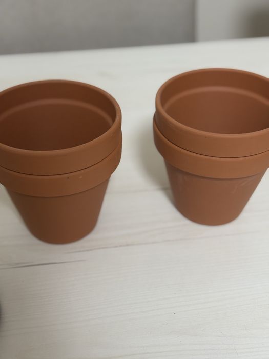 Conjunto 4 Vasos de Barro Pequenos – Ideais para decoração!
