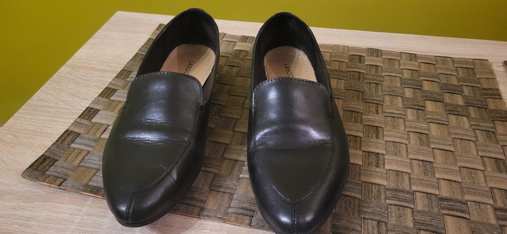 Mokasyny czarne Lasocki