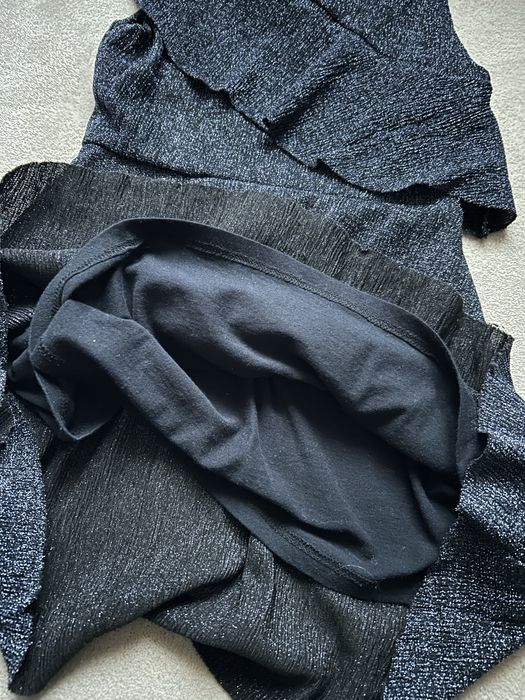 Ciemny granat połyskująca sukienka Zara Kids