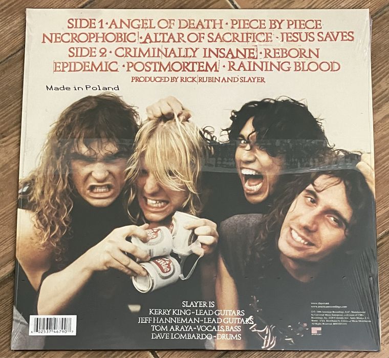 Slayer - Reign in Blood LP
