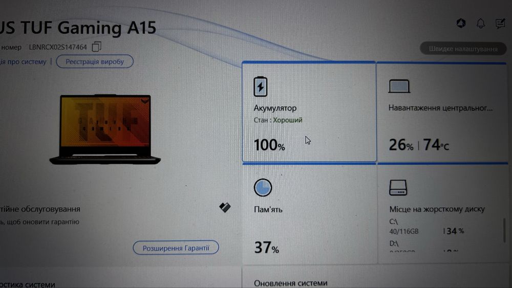 Asus tuf gaming a15 2021