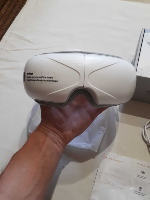 Масажер для очей Model-JA-E2 з підігрівом, 5 режимів, Bluetooth музика