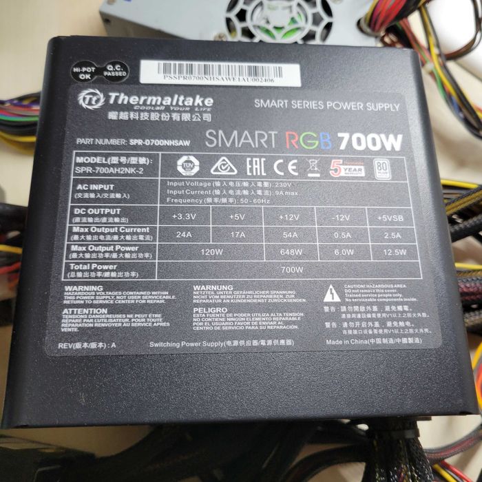 Блок питания 800вт 80bronze  cpu 4+4 video 8+8 pin