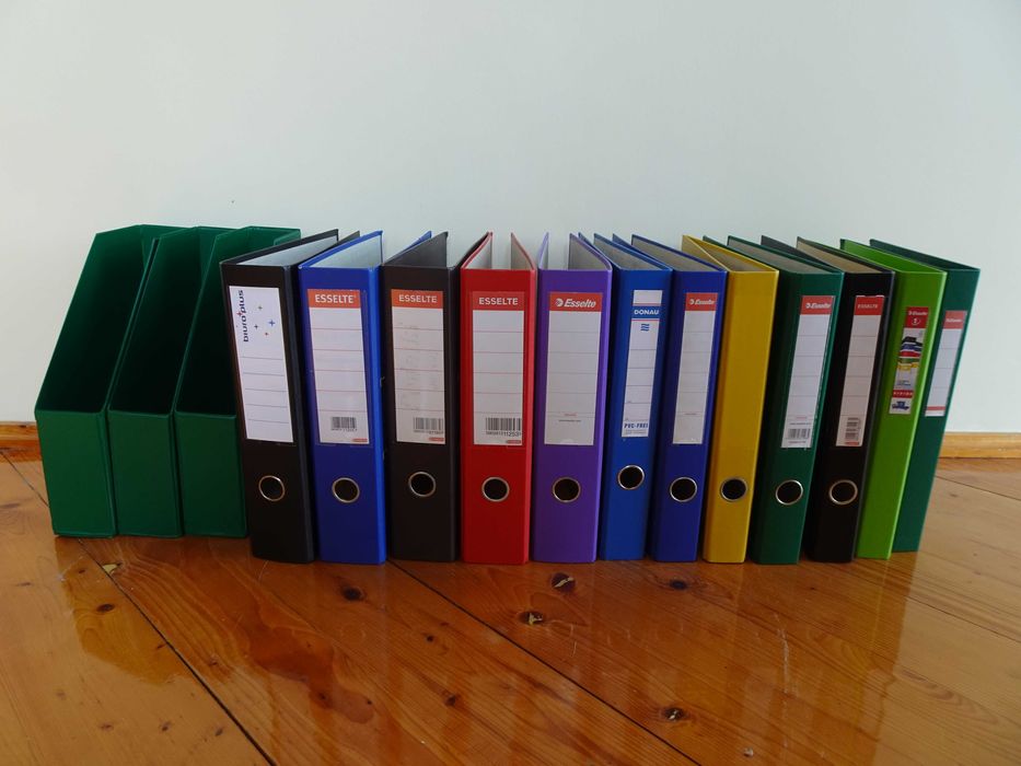 Segregatory organizery pudełka 15 sztuk segregator organizer pudełko Esselte Donau Biuro plus do biura organizacja