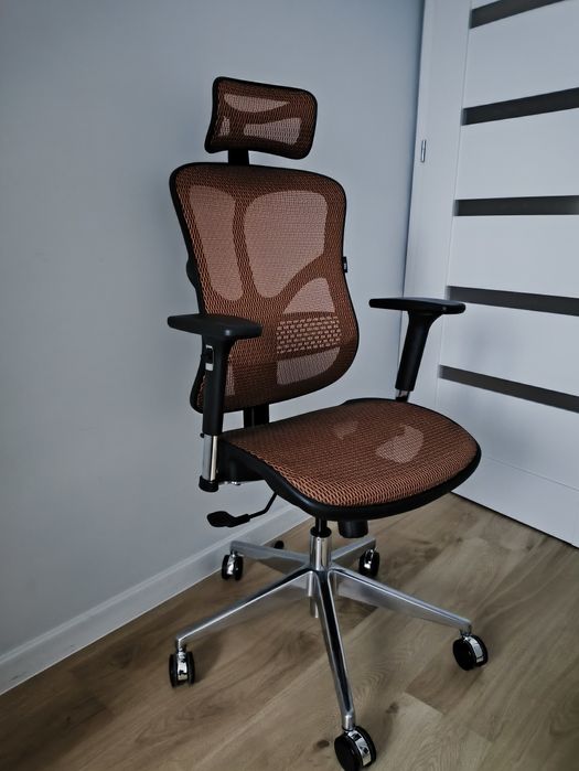 Fotel biurowy DIABLO CHAIRS V-basic czarno-pomarańczowy