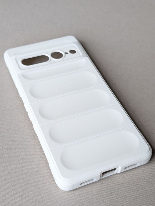 Протиударний чохол Google Pixel 7 Pro силіконовий з мікрофіброю Білий