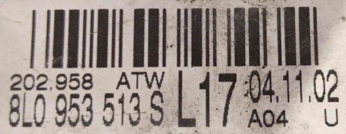 Conjunto / Manetes de Luzes e Limpa Vidros 8L0953513S - VW PASSAT B5.5