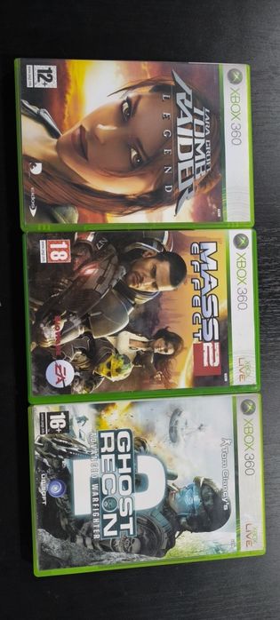 Tomb raider legend/Mass effect 2/Ghost recon advanced Warfighter 2 Xbox 360
