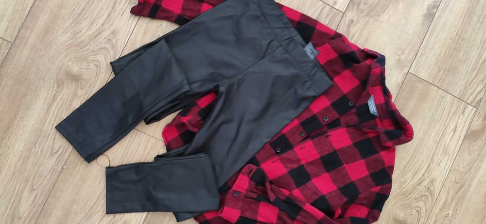 koszula w kratę roz. 134