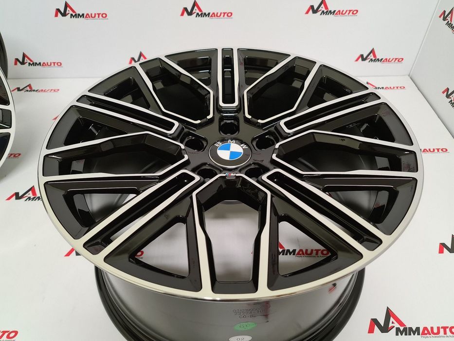 Jantes look BMW New Serie 8 Preto Polido 19