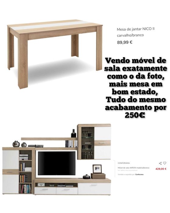 Móveis de sala + mesa