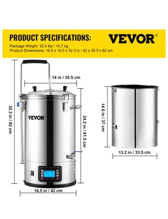 Міні пивоварня на 30 л – автоматична домашня пивоварня, обладнання