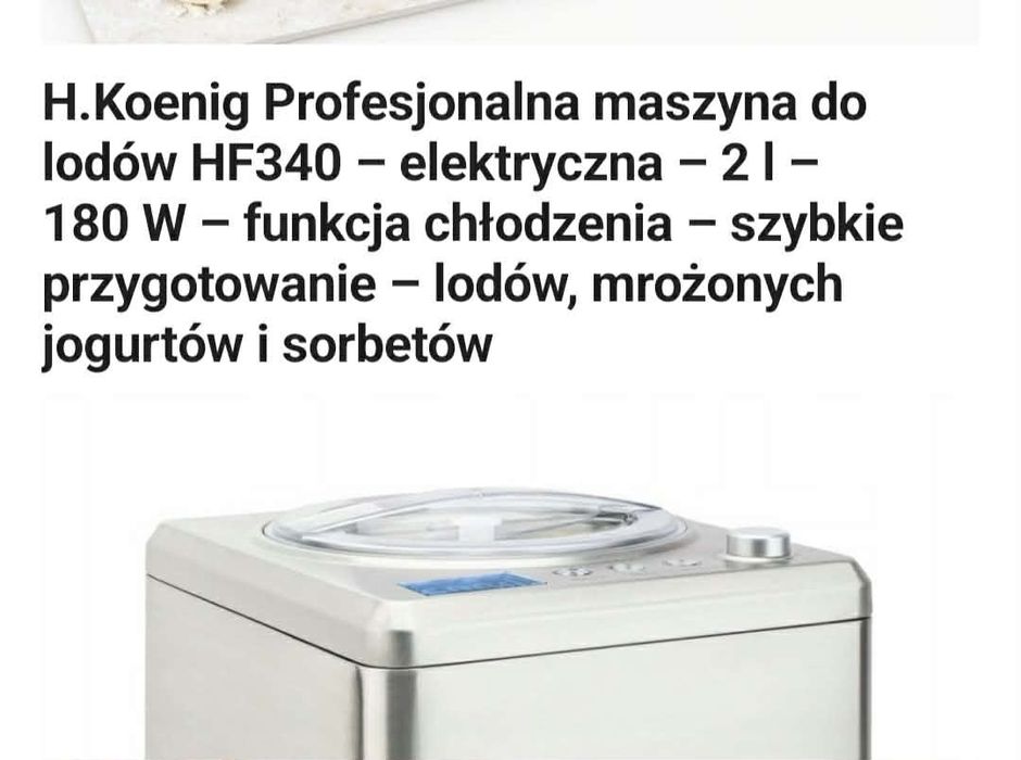 Maszyna do lodów jogurtów