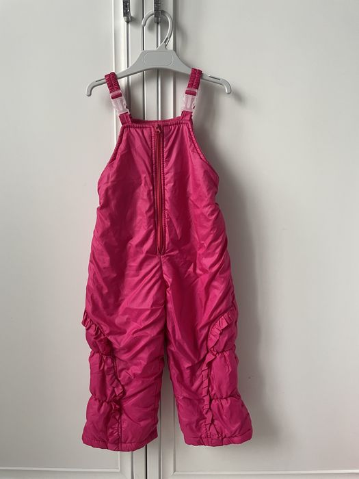 Штани напівкомбінезон полузомбинезон рожеві дівчини 1 2 роки