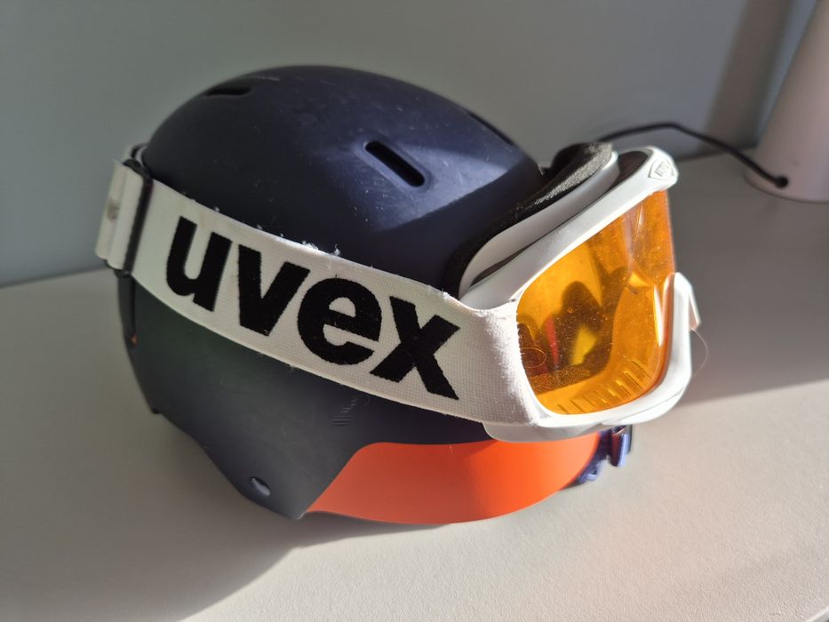 Kask narciarski wedze z googlami