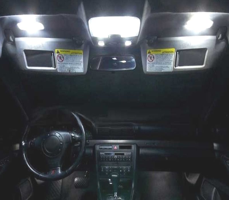 KIT COMPLETO 17 LAMPADAS LED INTERIOR AUDI A4 S4 B5 SOMENTE SEDAN 96-01