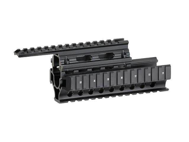 Тактическое цевье для АК с накладками. Алюминий