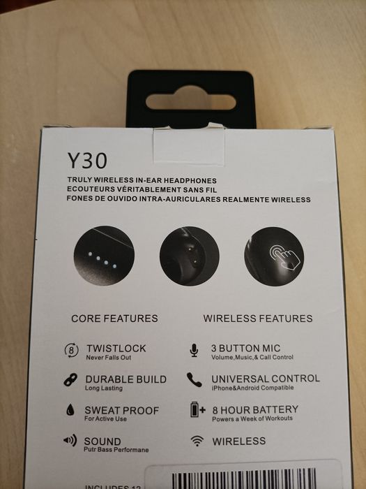 Earbuds Y30 black