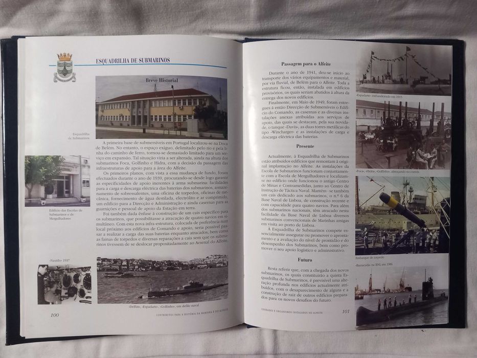 Livro - Base Naval de Lisboa profusamente ilustrado