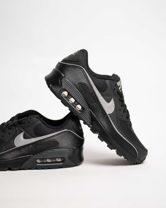 Мужские кроссовки Nike Air Max 90 Premium Reflective HV4517-002 Black черные оригинал