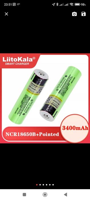 Original 18650 Battery, 3400 mAh Lithium64738397862913121