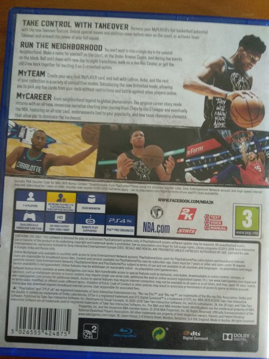 Jogo NBA 2K19 PS4