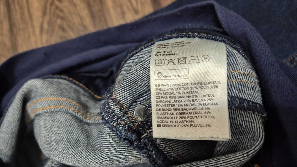 spodnie ciążowe jeansy mama h&m mama hm skinny S 36 okazja
