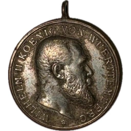 Medal „Für Tapferkeit und Treue” – Król Wilhelm II Wirtemberski – Niemcy, XIX/XX w.