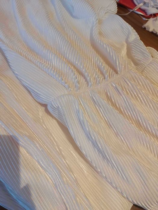 Pijama branco rosado