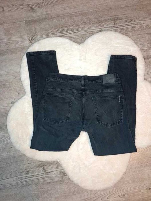 Big star jeansy grafitowe czarne klasyczne slim denim uniwersalne