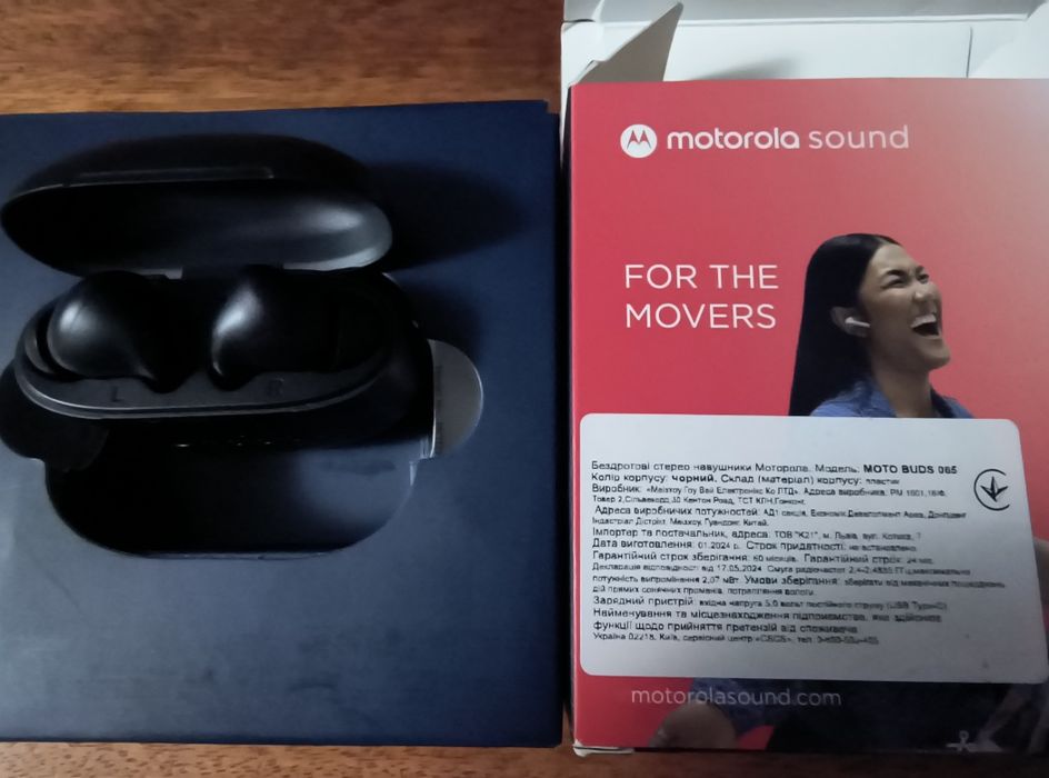 Наушники Oppo enco buds 2, motorola buds 065