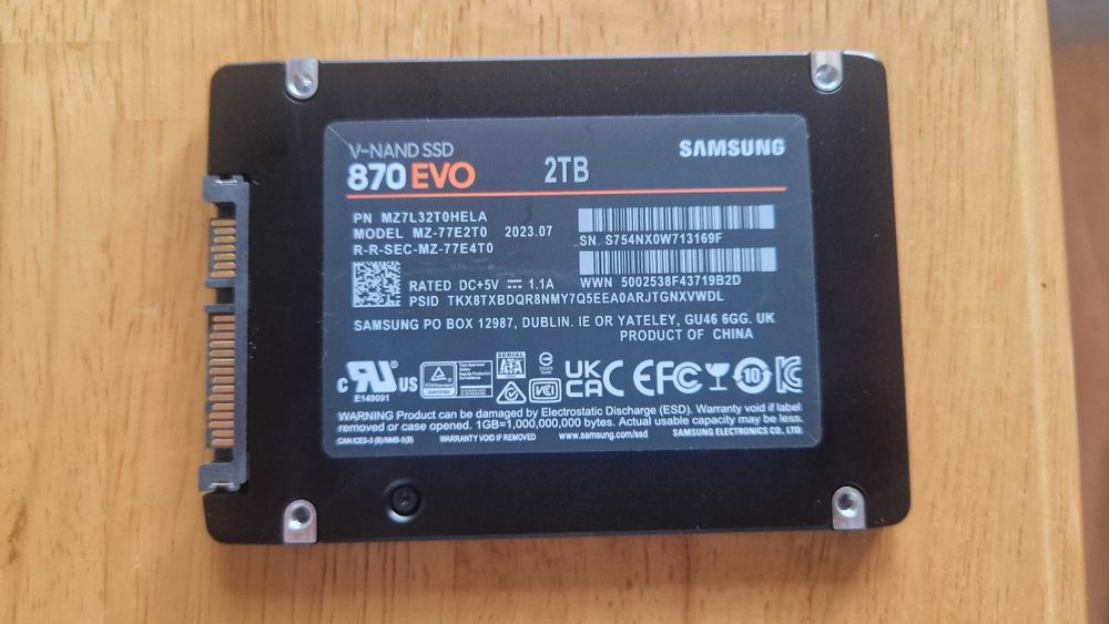 SSD Samsung 500GB 870 EVO 2.5" SATA3 - MZ-77E500 | 1Tb ou 2Tb