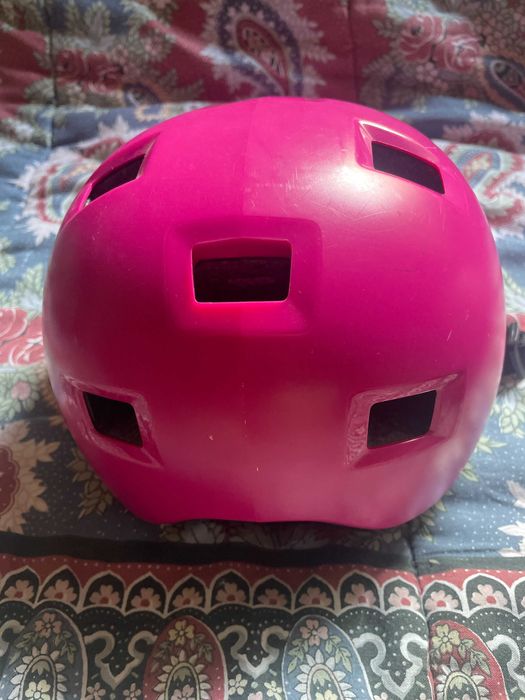 Capacete proteção rosa