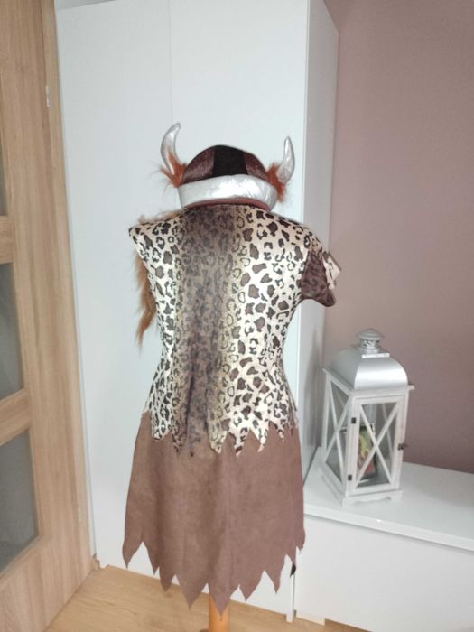 Strój karnawałowy PANI WIKING WOJOWNICZKA WIKINGA  przebranie M/L 5