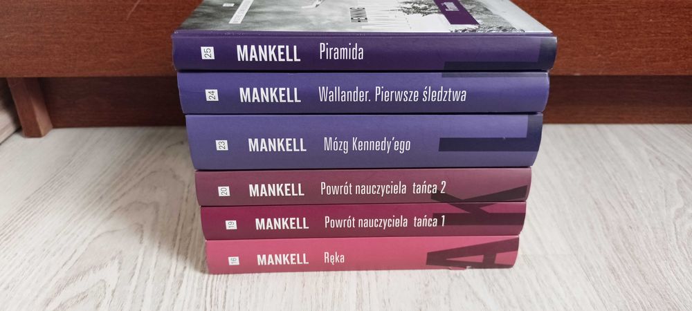 Mankell Powrót nauczyciela Piramida Mózg Wallander Pierwsze śledztwa