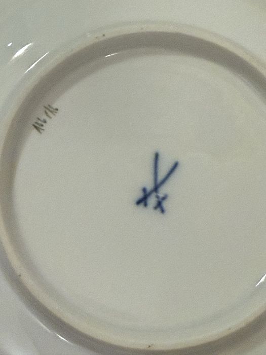 Miśnia Filiżanka z podstawkiem i talerzykiem