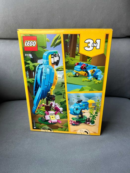 Nowe klocki LEGO Creator 3w1 Papuga, Ryba, Żaba Lego 31136