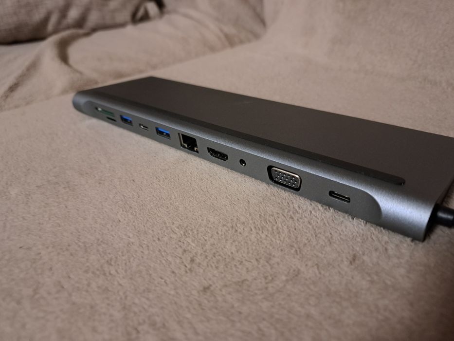 Stacja dokująca, rozdzielacz, hub typ c do laptopa, komputera