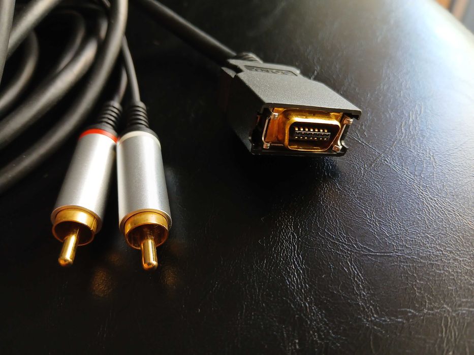 UNIKAT - Oryginalny kabel Sony PlayStation 3 D-Terminal z Japonii (PS3 oraz PS2)