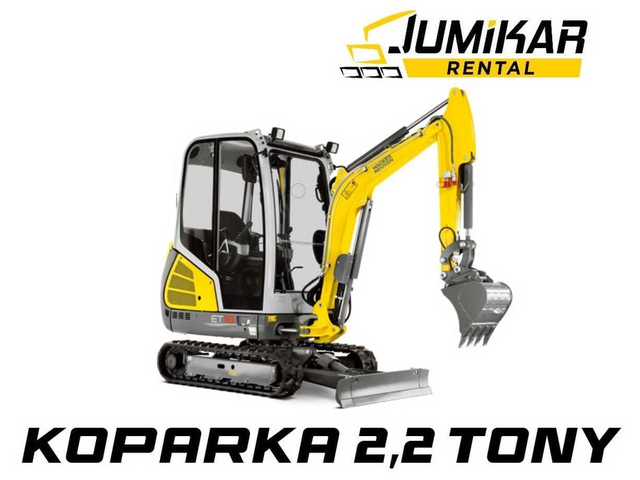 Minikoparka 2 t Wacker Neuson ET18 wozidło budowlane koparka Wynajem