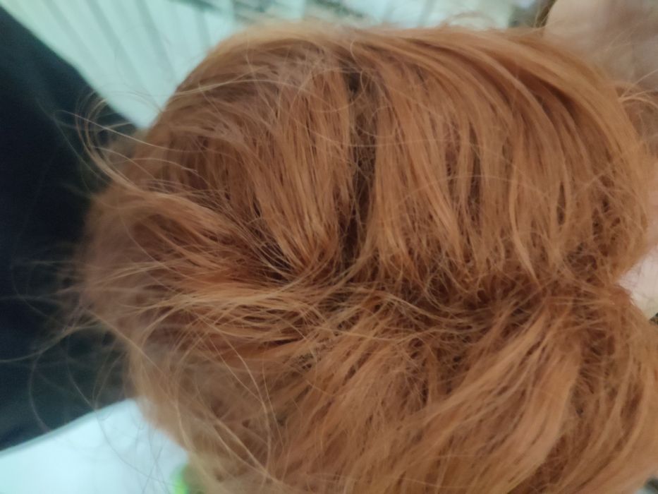 Peruca sintética ruiva