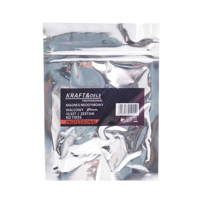 Magnes neodymowy walcowy 9mm okrągły 10szt. KD11835