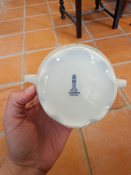 Serviço de chá e café Porcelana de Coimbra