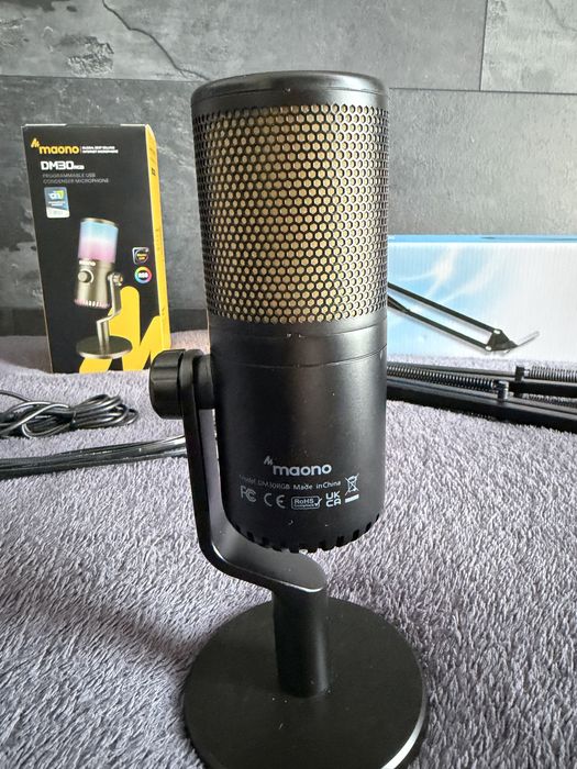 Продам мікрофон Maono DM30 RGB + кронштейн
