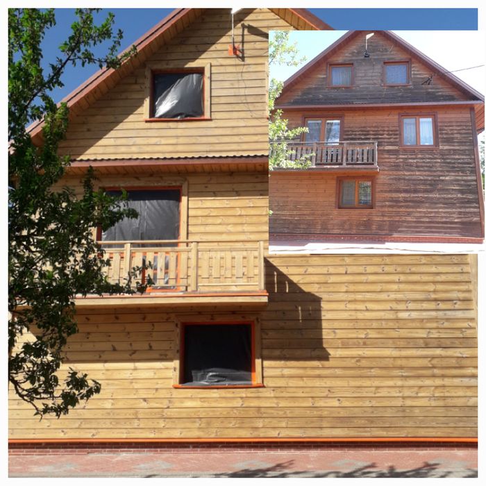 Sodowanie, piaskowanie domów drewnianych, cegły, betonu