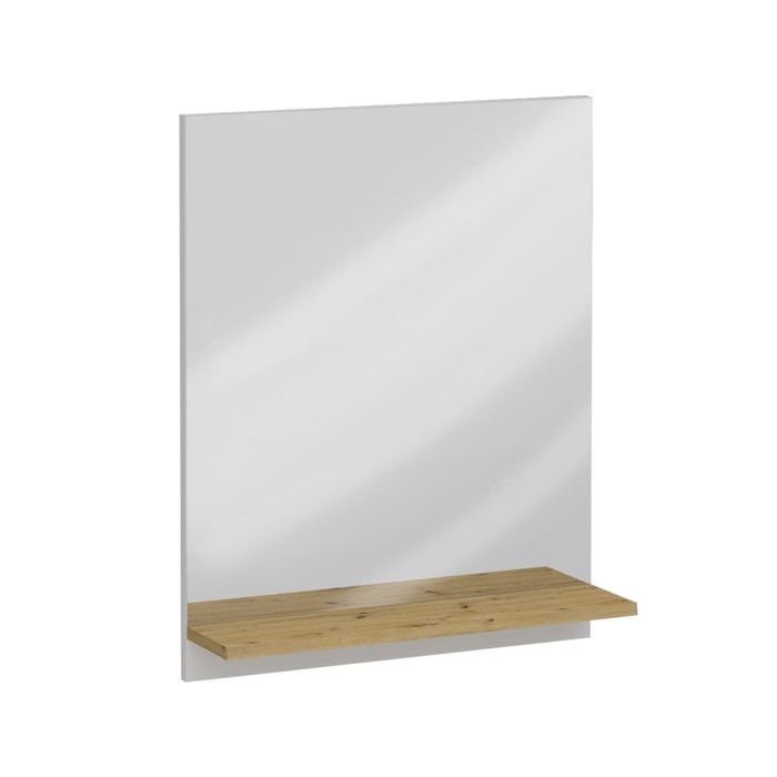 Fmd Lustro Ścienne Z Półką, 54,5X13,5X67,5 Cm, Dąb Artisan