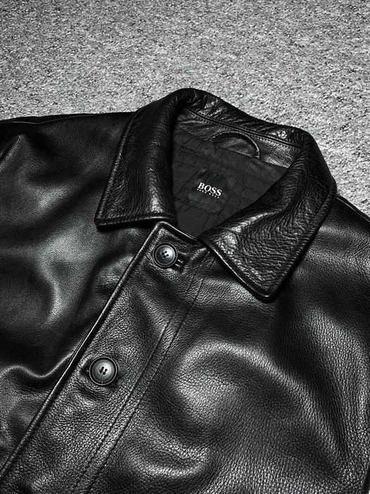 Чоловіча шкіряна куртка HUGO BOSS CHADWICK Italian Nappa -УТЕПЛЕНА-XL