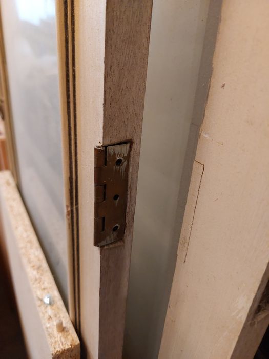 3 portas madeira e vidro