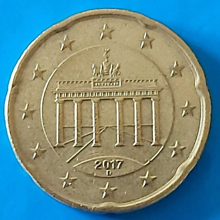 20 Cêntimos de 2017 Letra D da Alemanha
